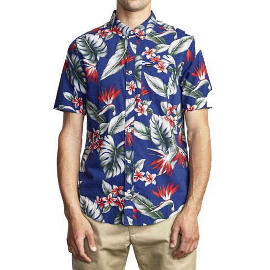 RVCA Ανδρικό κοντομάνικο πουκάμισο Montara Shirt